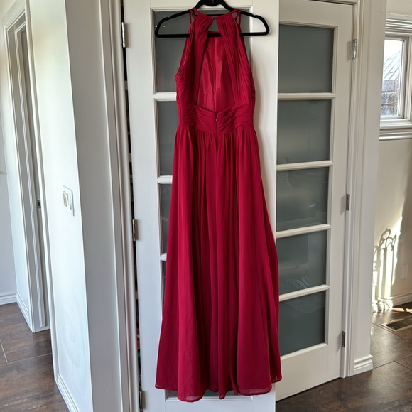 Bill Levkoff dress, deep red, Size 10 - Picture 3 of 6